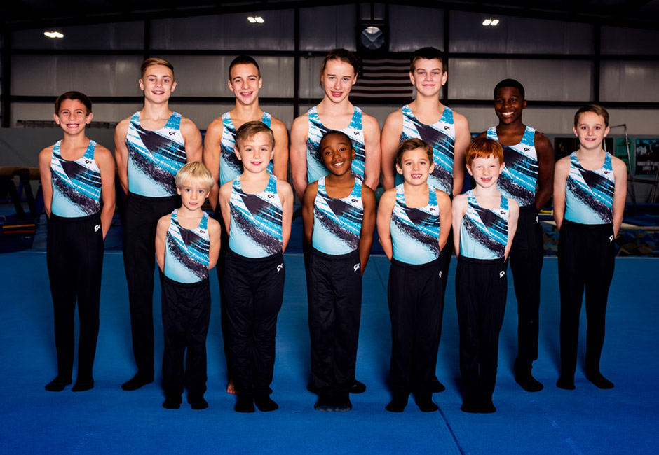 2020 boys gymnastics team photo