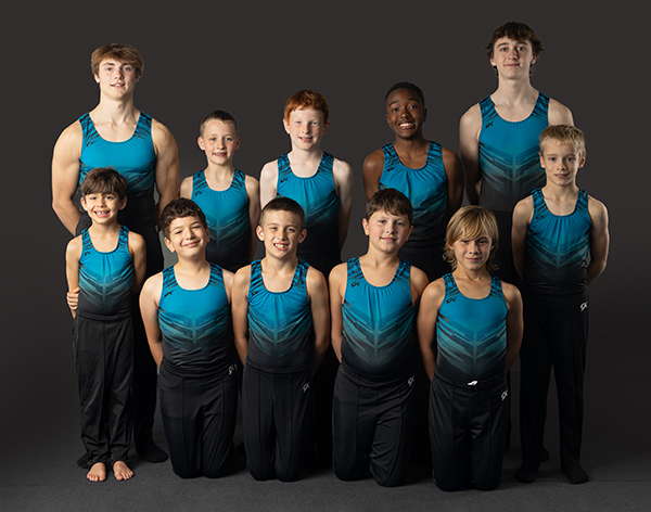 2023 boys gymnastics team photo