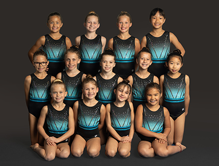 2023 girls gymnastics team photo